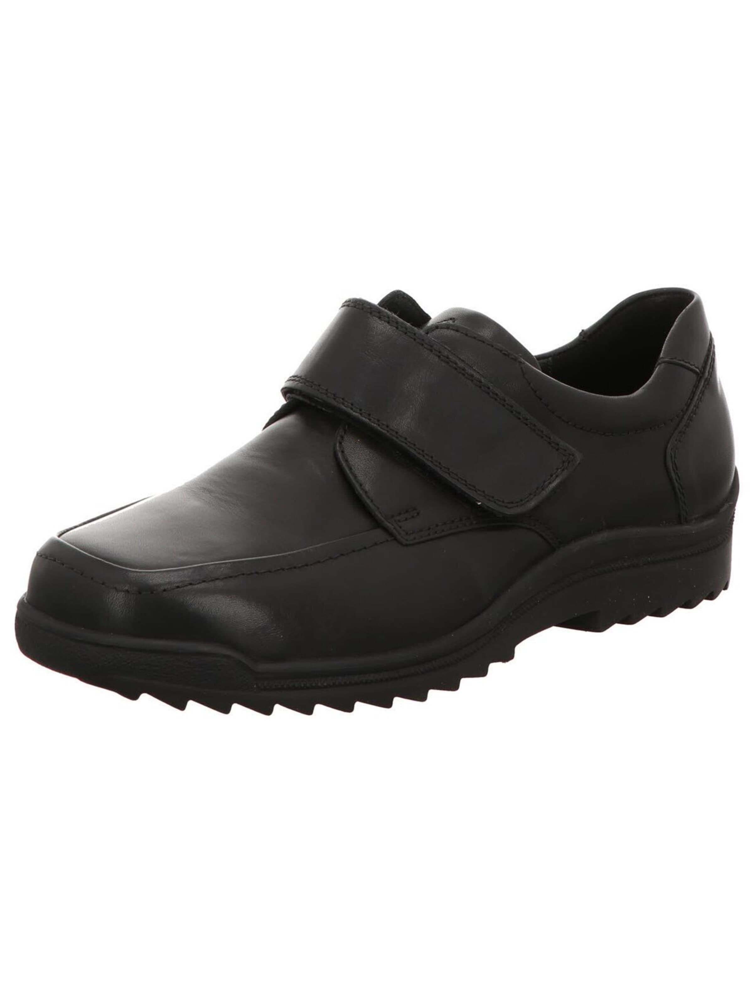 Scarpa stringata 'Schnürschuh Herren 613300-174-001 Echtleder in schwarz' di WALDLÄUFER in nero: frontale