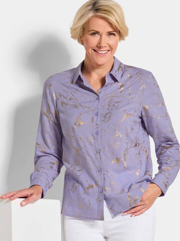 Goldner Bluse in Lila