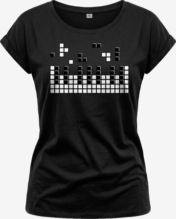 MAKAYA Shirt 'Piano' in Black: front