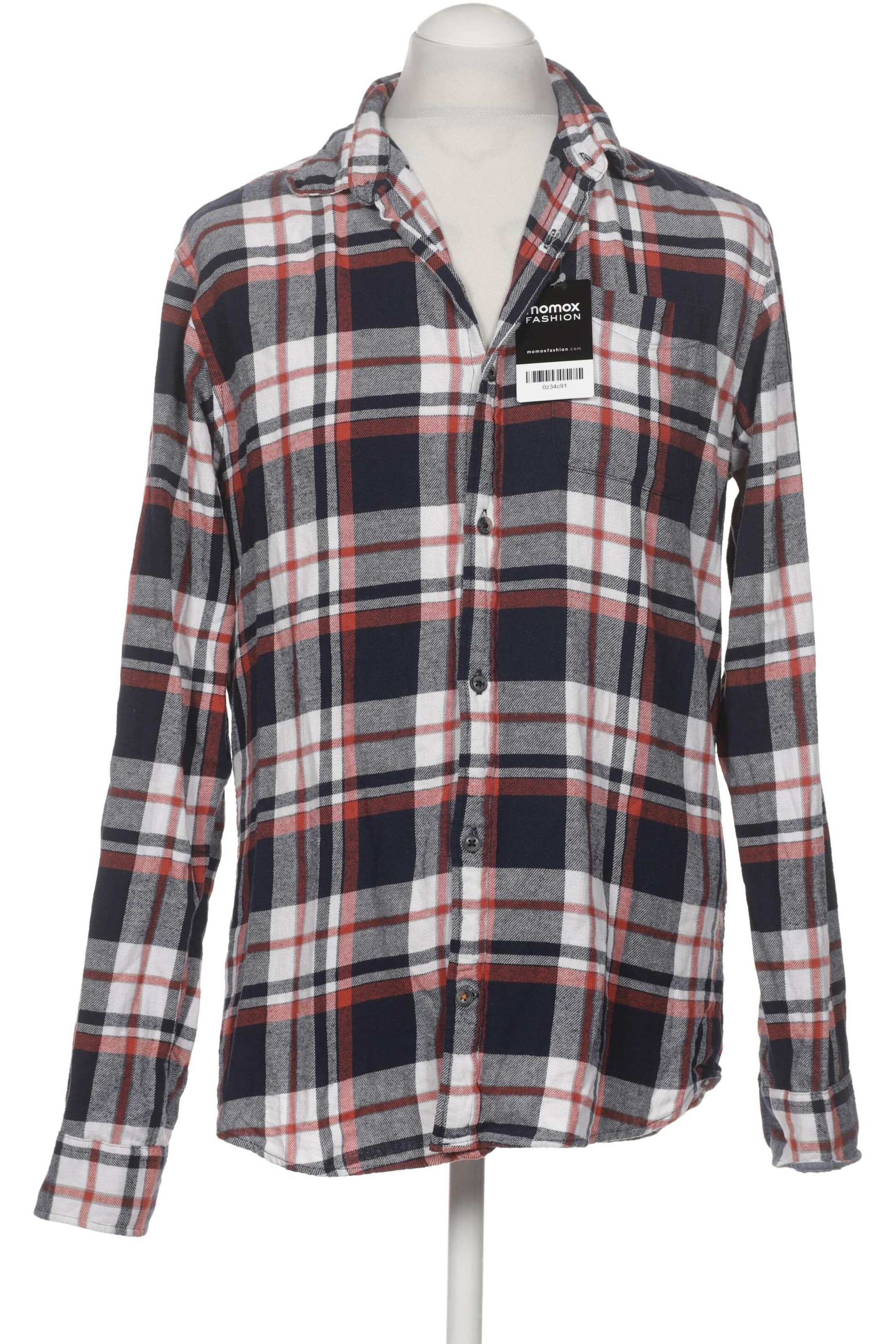 JACK & JONES Button Up Shirt in L in Blue: front
