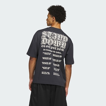 ADIDAS PERFORMANCE Functioneel shirt 'Anthony Edwards Stand Down' in Grijs: voorkant