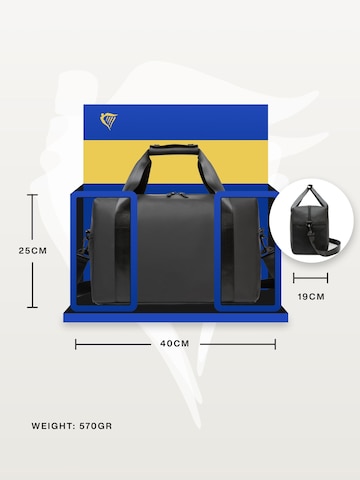 TRAVEL DUDE - Bolsa de fin de semana 'Travel Bag, Cabin Bag, Reisetasche 40x20x25 cm, Sporttasche, Gymbag' en negro