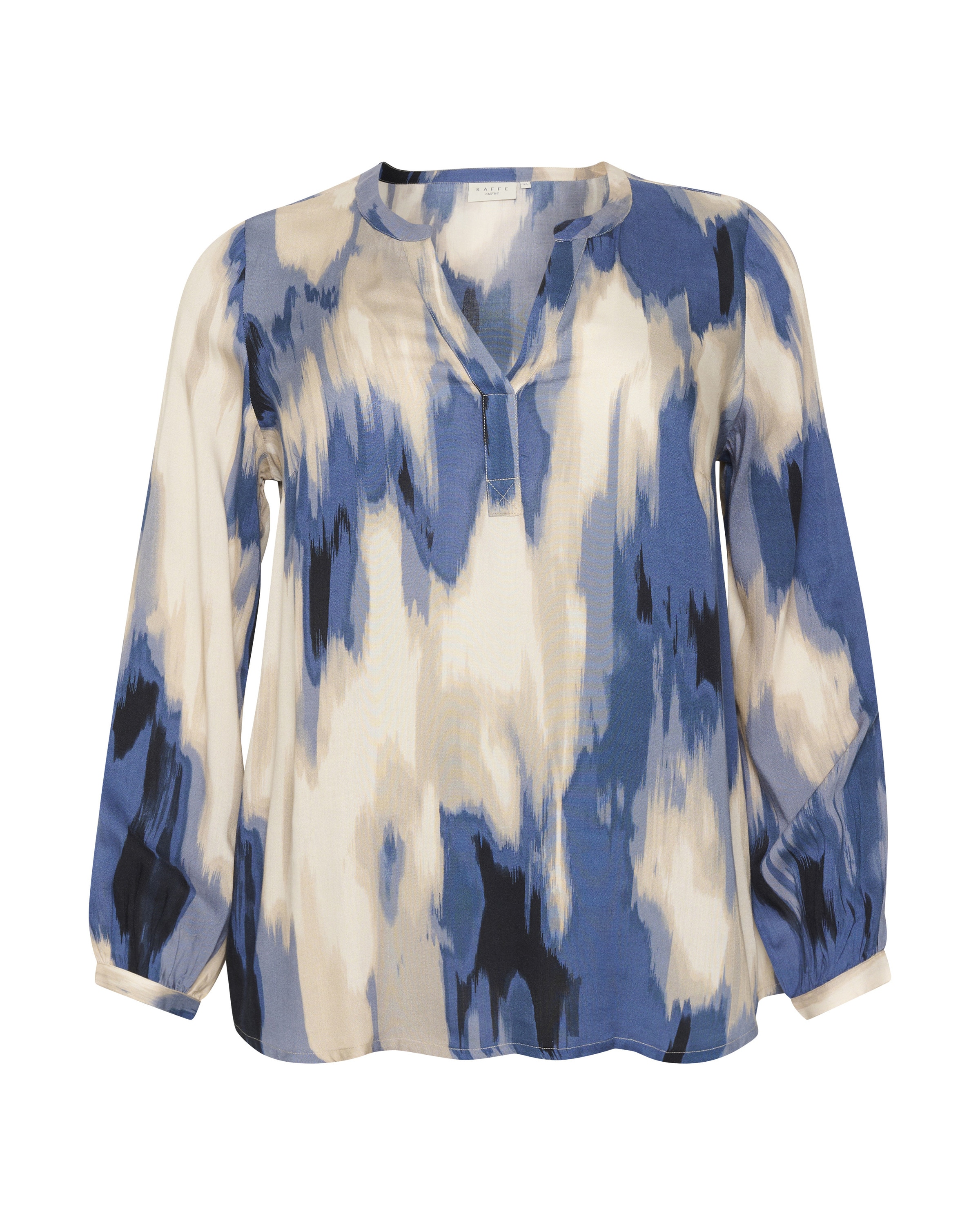 KAFFE CURVE Блузка 'Bella' в Синий: спереди
