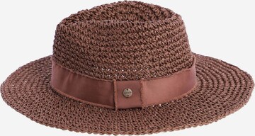 Amichi - Sombrero 'Sombrero para mujer Alania de fibras naturales' en marrón: frente