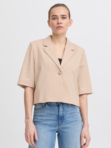 ICHI Blazers 'IHKATE' in Beige: voorkant