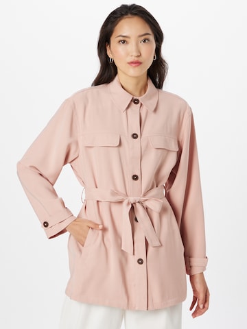 Dorothy Perkins Between-season jacket 'Shacket' in Pink: front