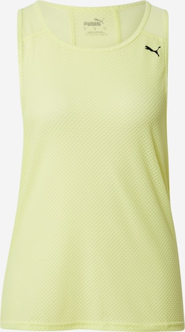 PUMA - Top deportivo en amarillo: frente