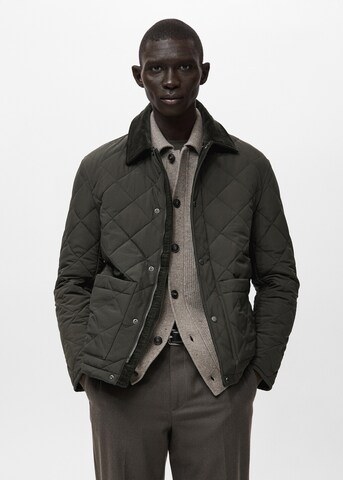MANGO MAN Between-Season Jacket 'Randal' in Green: front