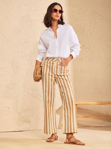 Loosefit Jean love & roses en beige