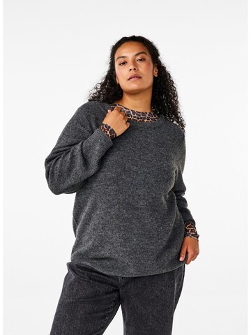 Zizzi - Sudadera 'Camaya' en gris: frente