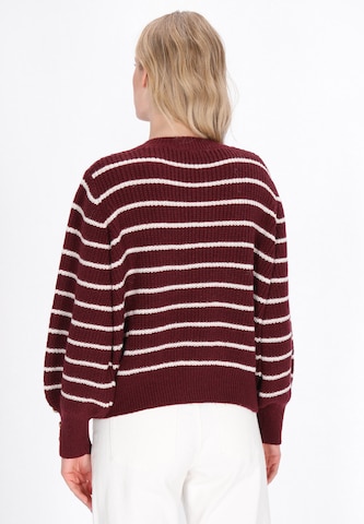 DreiMaster Maritim Gebreid vest 'Classic Look' in Rood