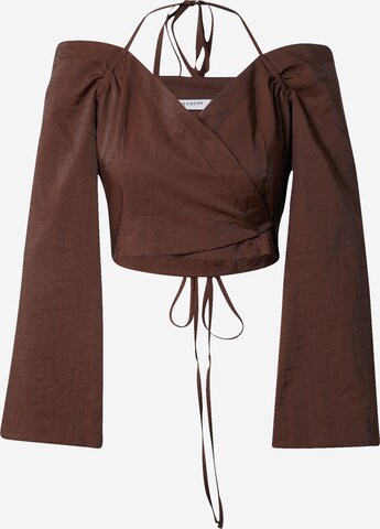 WEEKDAY Shirt in Brown: front