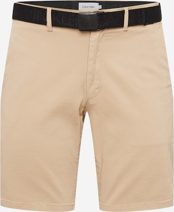 Calvin Klein Chino nadrág - bézs: elől