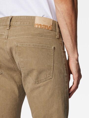 Mavi Slim fit Jeans 'JAKE' in Brown