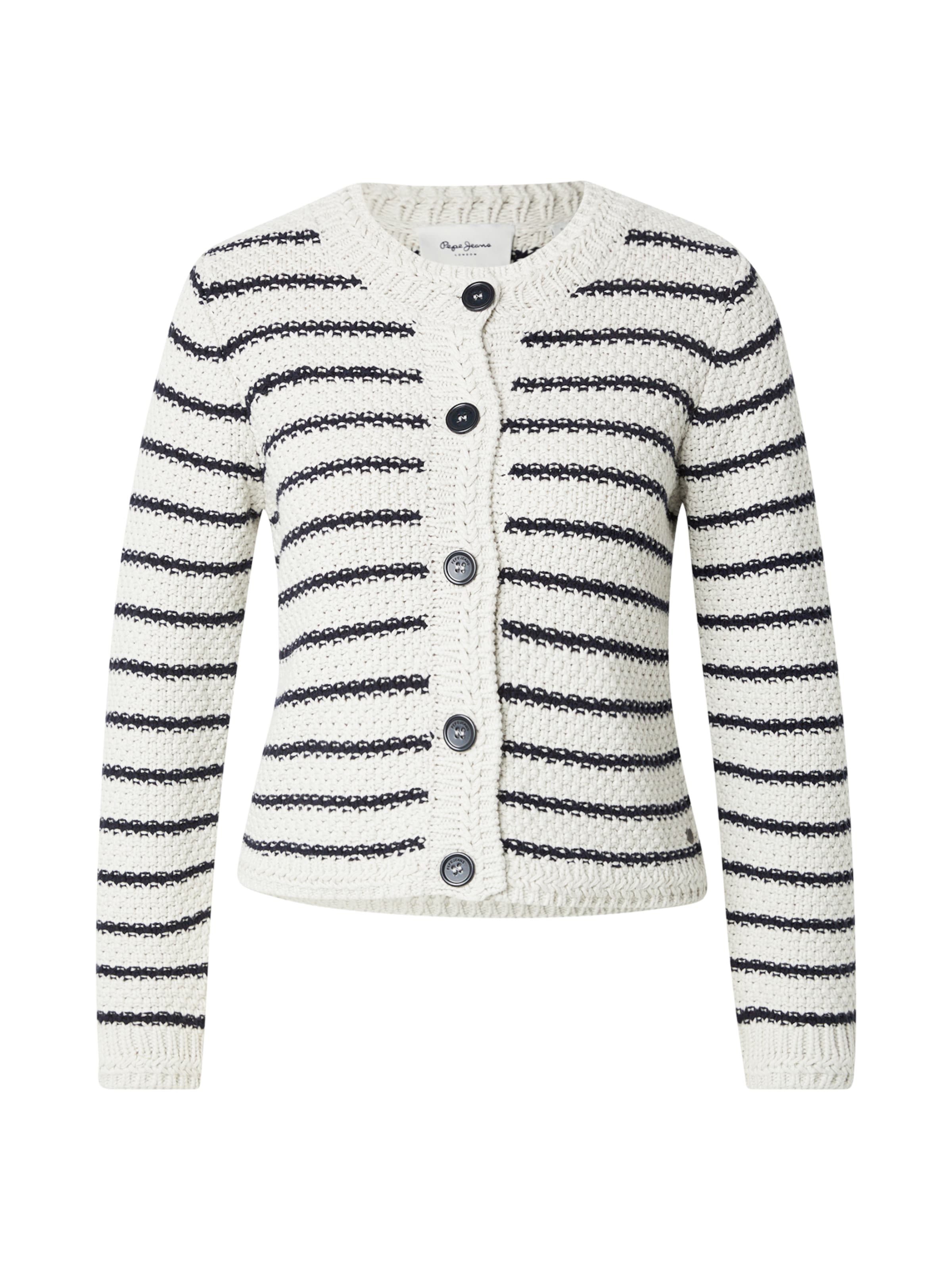 Pepe Jeans Knit Cardigan 'Cassie' in White: front