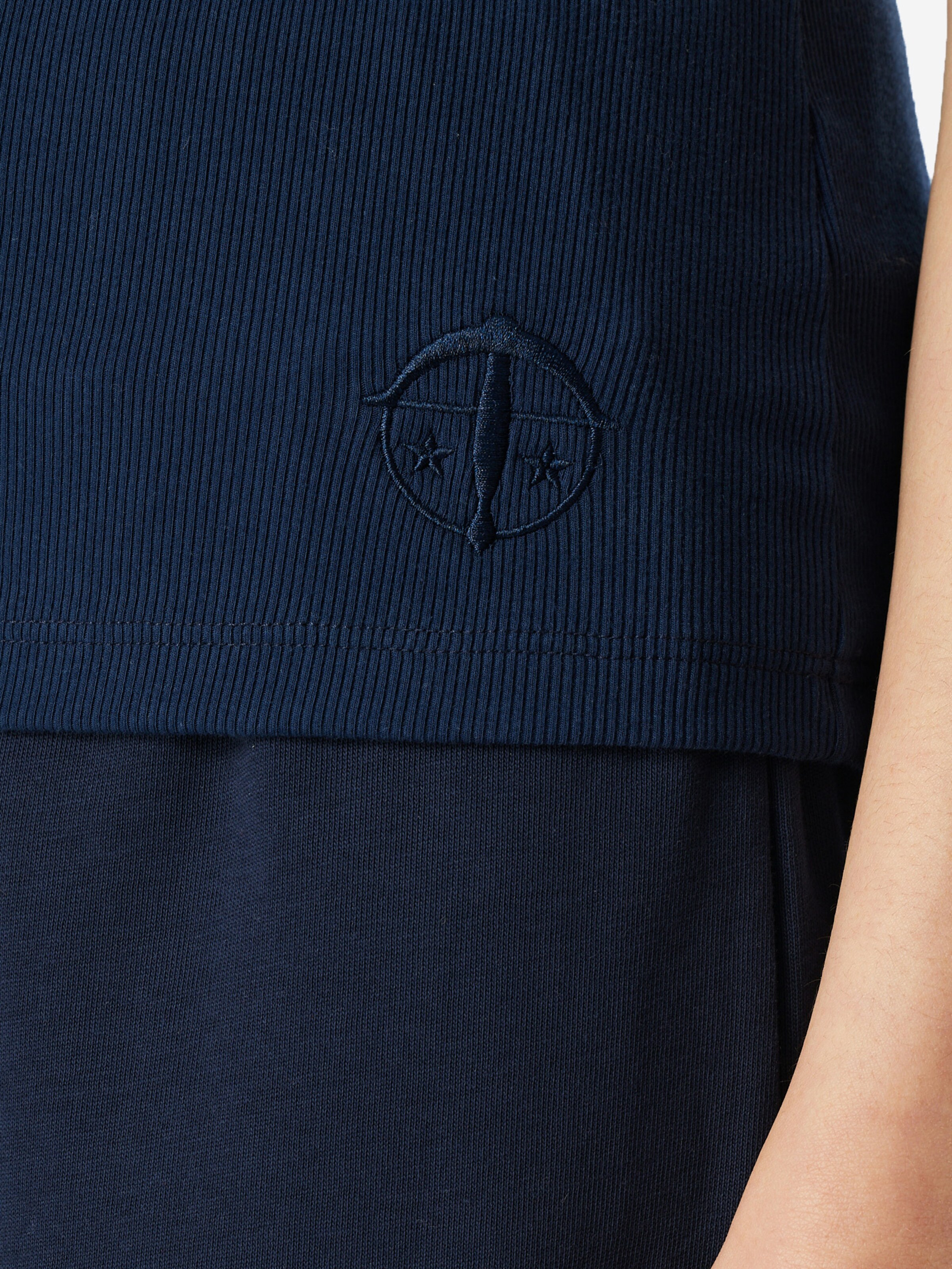 SCHIESSER Top ' SCHIESSER 150 YEARS ' in Blauw