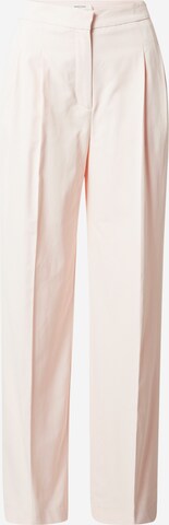 NAF NAF Regular Trousers with creases 'ECAPITANA' in Beige: front
