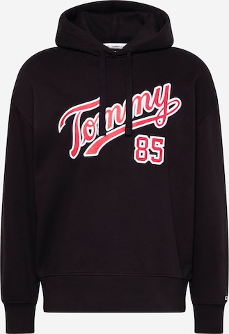 Felpa 'College 85' di Tommy Jeans in nero: frontale