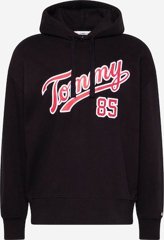 Tommy Jeans Sweatshirt 'College 85' in Zwart: voorkant