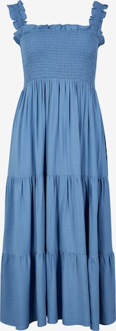 Apricot Dress in Blue: front