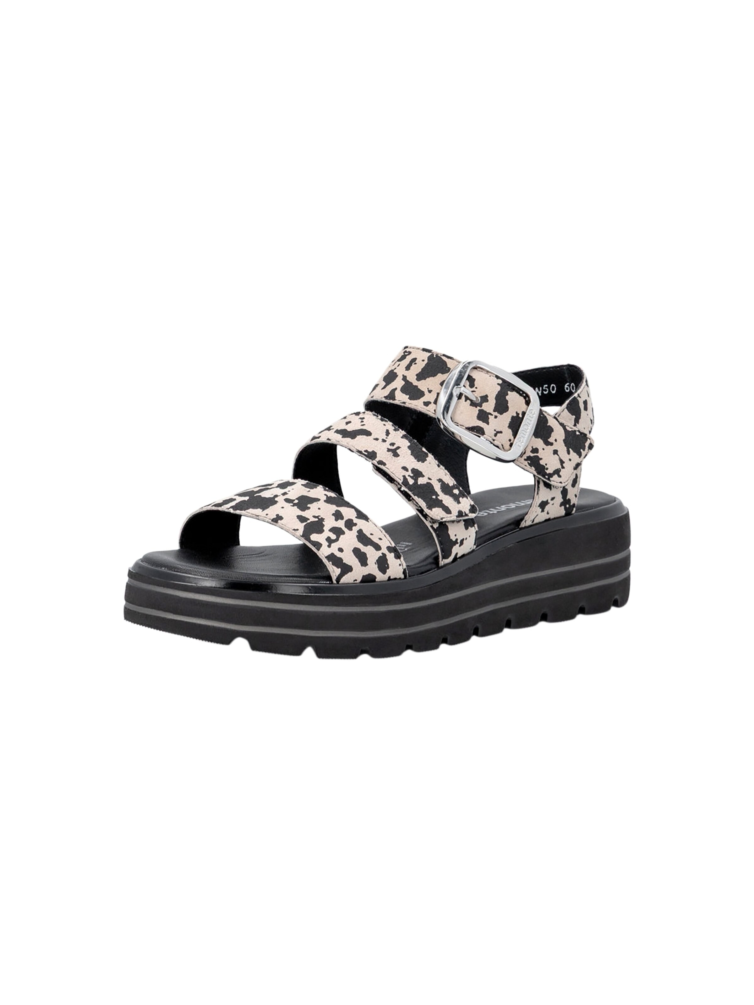 REMONTE Strap sandal in Beige: front