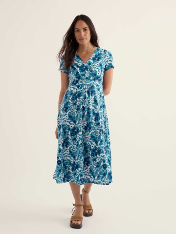 Rochie 'Chapelle' de la Seasalt Cornwall pe albastru: față