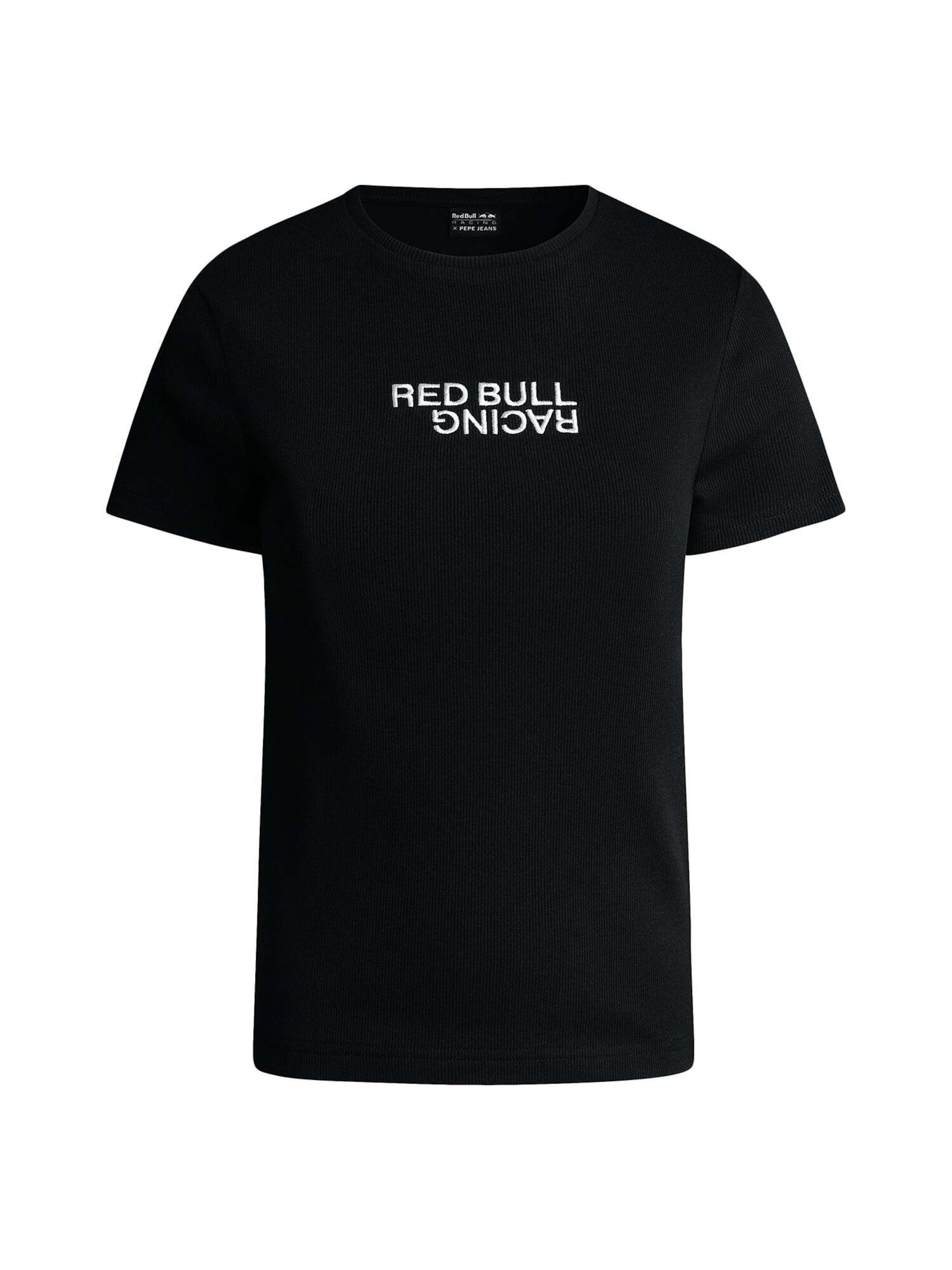 Red Bull Racing x Pepe Jeans T-Shirt in Schwarz: Vorderseite