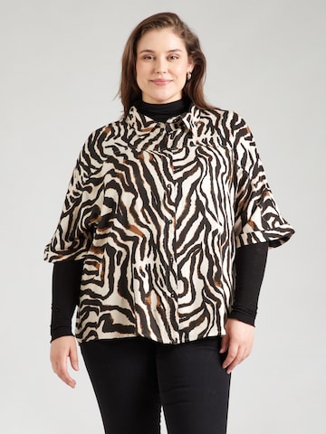 Chemisier 'CARBerte' ONLY Carmakoma en beige : devant