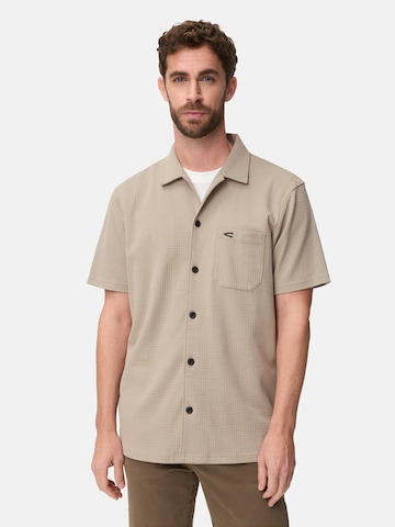 CAMEL ACTIVE Regular fit Button Up Shirt in Beige: front