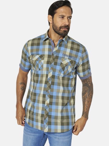Jan Vanderstorm Comfort fit Button Up Shirt 'Thiade' in Green: front