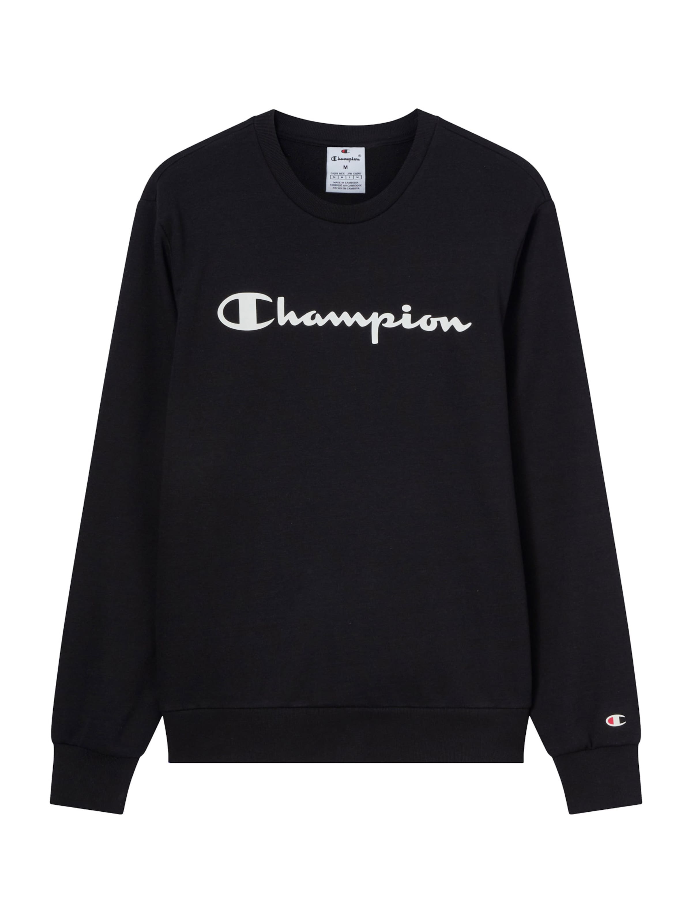 Champion Sweatshirt in Schwarz: Vorderseite