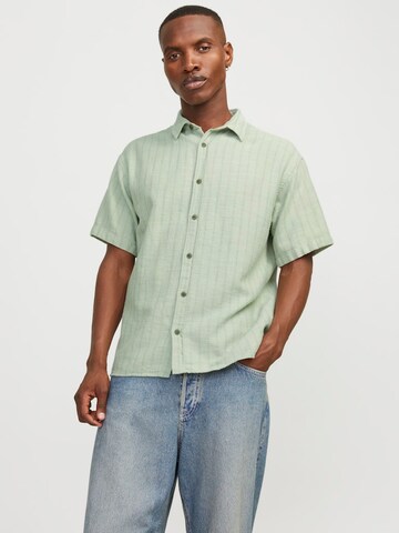 JACK & JONES Regular Fit Hemd 'JOCJOSHUA' in Grün: Vorderseite