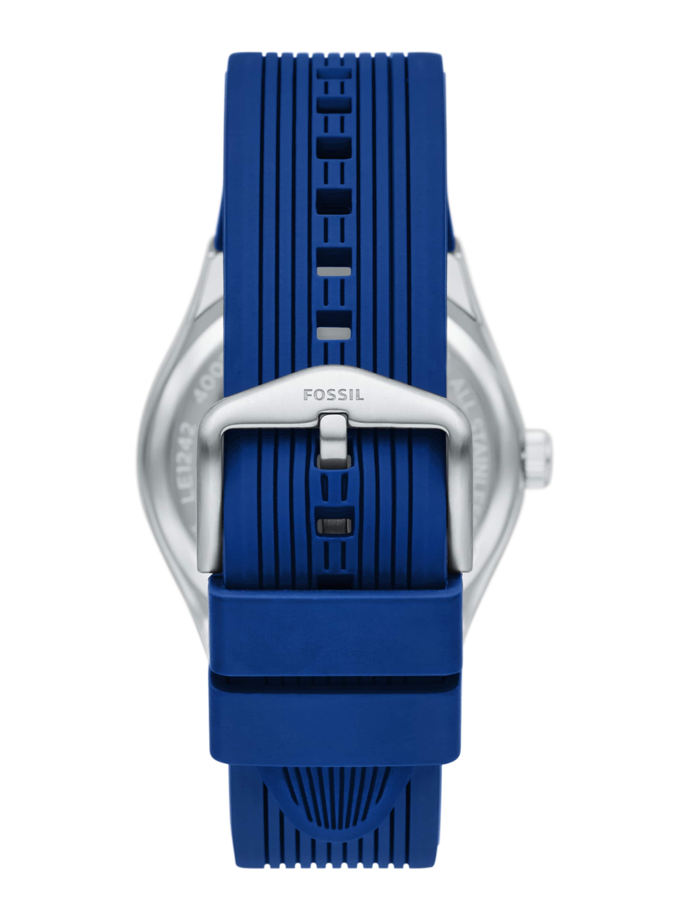 FOSSIL Analoog horloge 'ARCHIVAL BIG TIC - France' in Blauw
