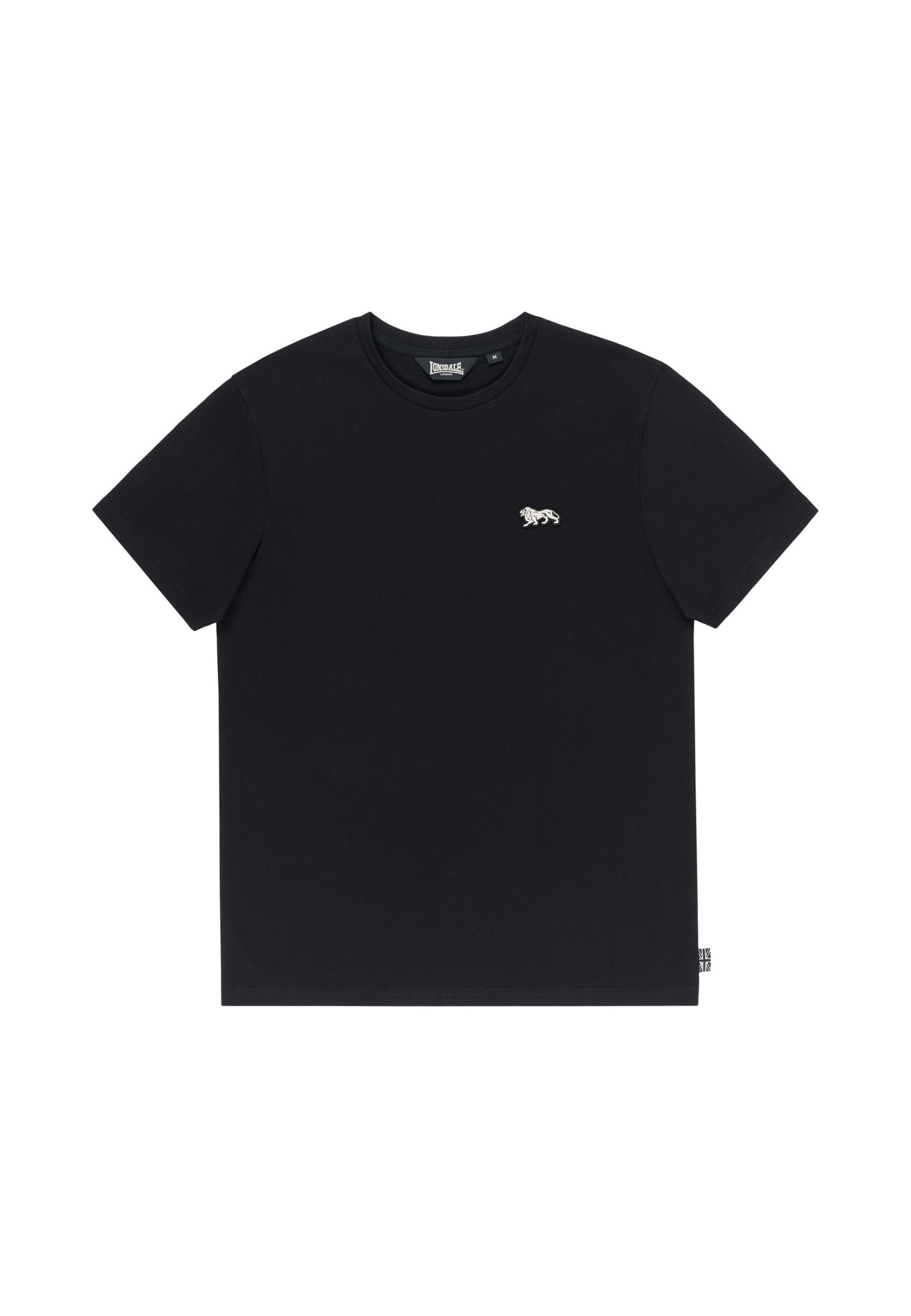 Lonsdale London - Camiseta 'Spikhill' en negro: frente