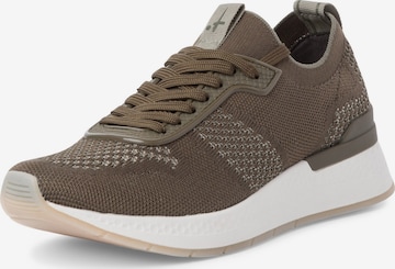 TAMARIS Sneakers laag in Groen: voorkant