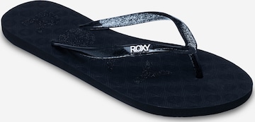 ROXY T-Bar Sandals 'Viva Sparkle' in Black: front