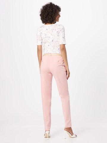 ESPRIT Slimfit Chinobyxa i rosa