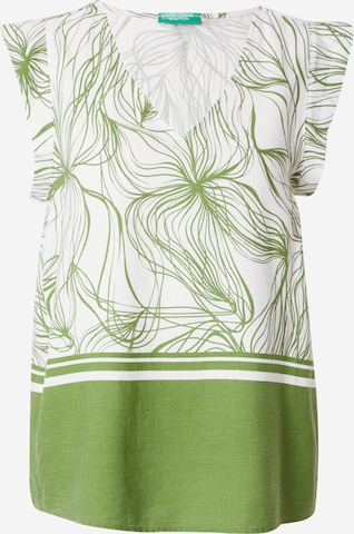 UNITED COLORS OF BENETTON Blouse in Groen: voorkant