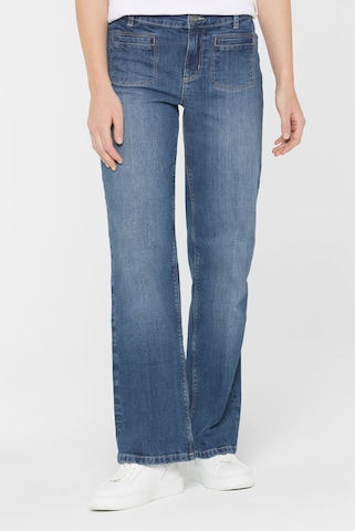SENSES.THE LABEL Boot cut Jeans 'Gu:lia' in Blue: front