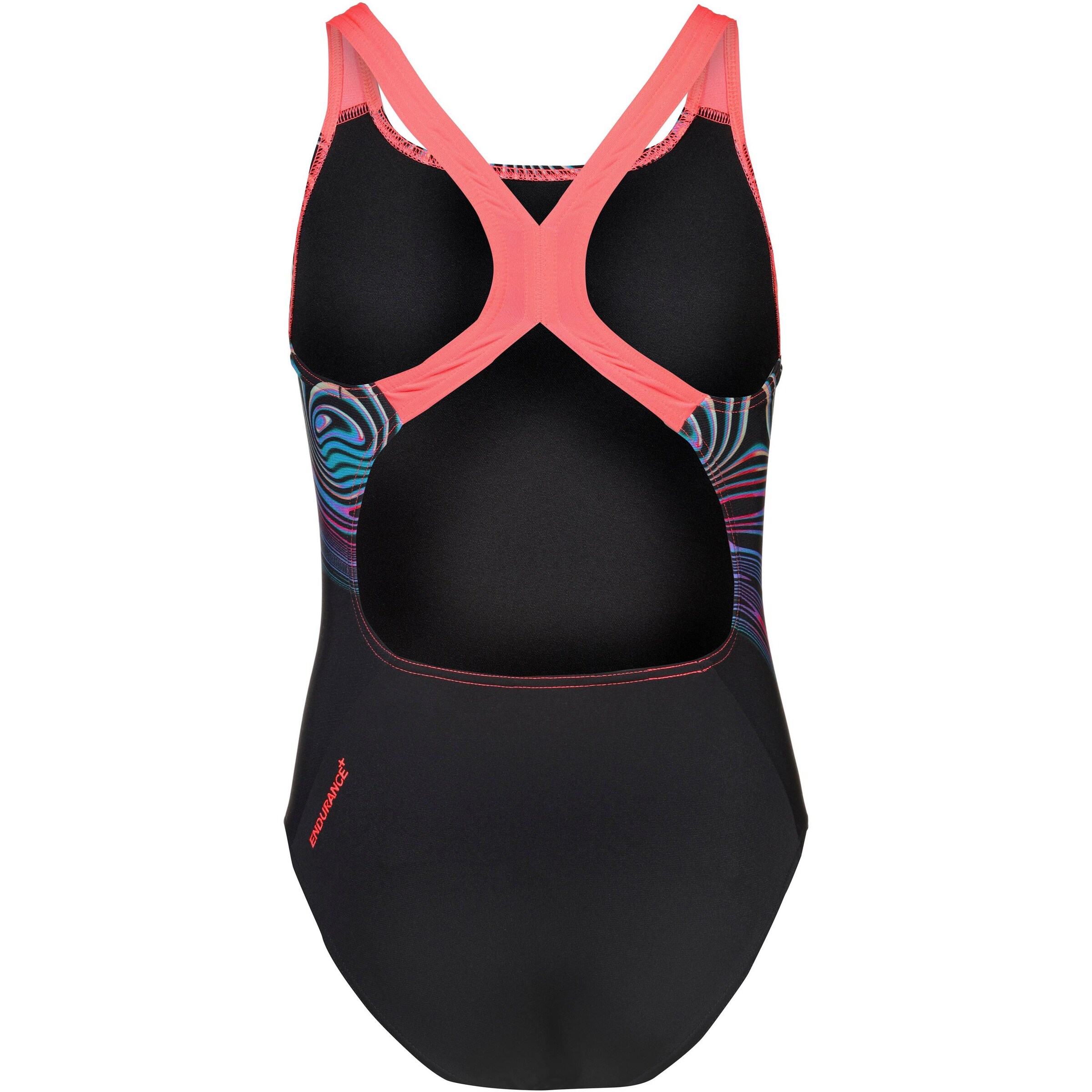 SPEEDO Sportbadeanzug 'Powerback' in Schwarz