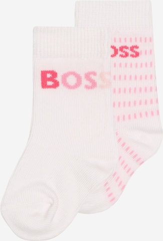 Chaussettes BOSS Kidswear en blanc : devant