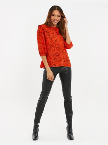 Threadbare Blouse 'Humbug' in Rood