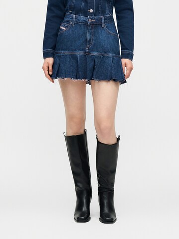 DIESEL Rok 'DE-REEN' in Blauw: voorkant