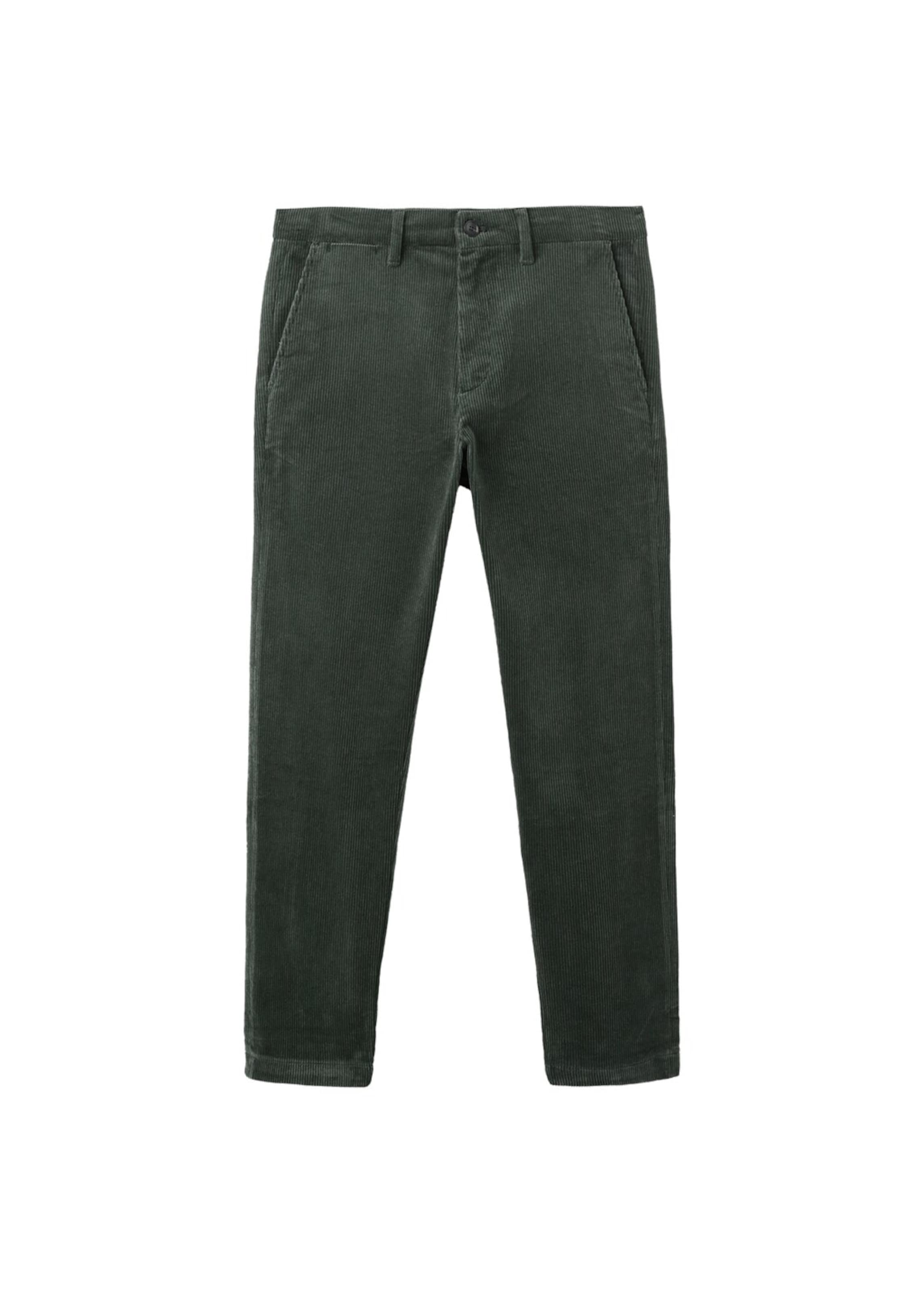 MANGO MAN Slimfit Hose 'Berdam' in Grün: Vorderseite