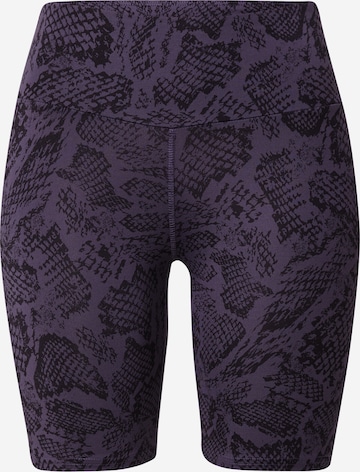 Skinny Pantalon de sport 'Biker' Hey Honey en violet : devant