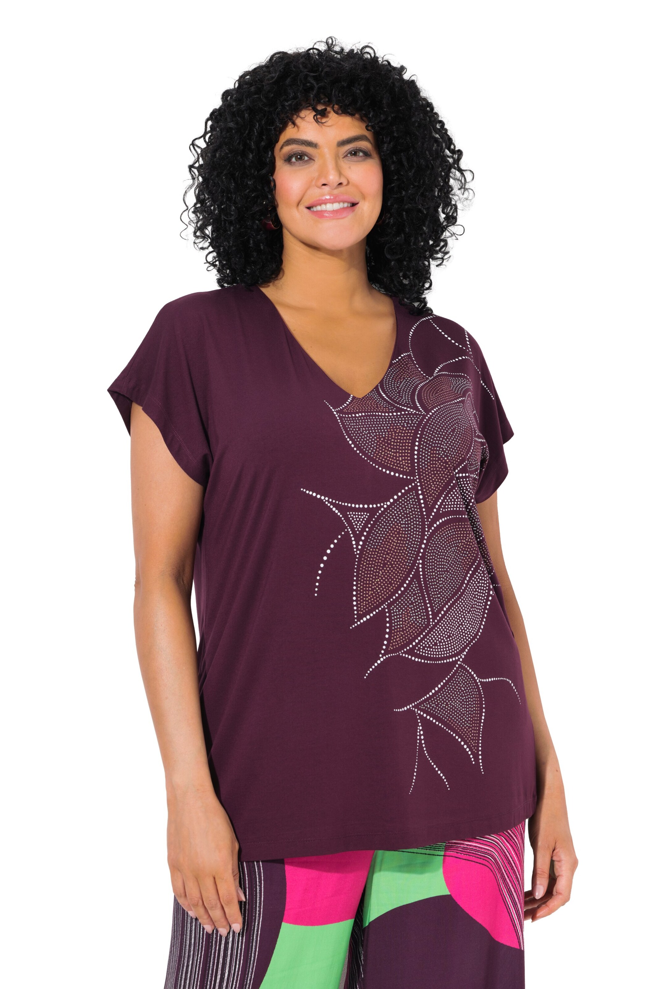 Ulla Popken Shirt in Purple: front