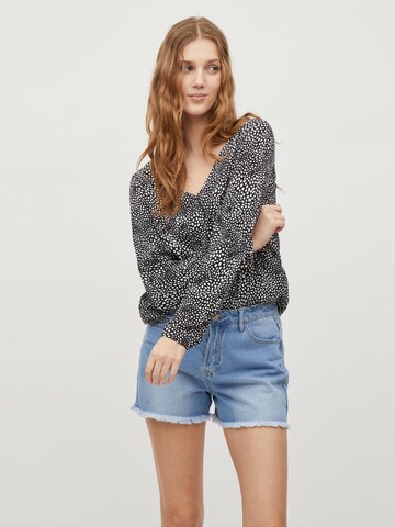 VILA Bluse 'PAYA' in Schwarz: Vorderseite