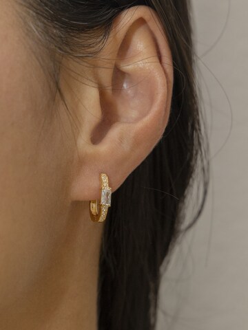 Boucles d'oreilles caï en jaune