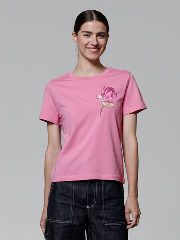 T-shirt 'Blume' Watapparel en rose : devant