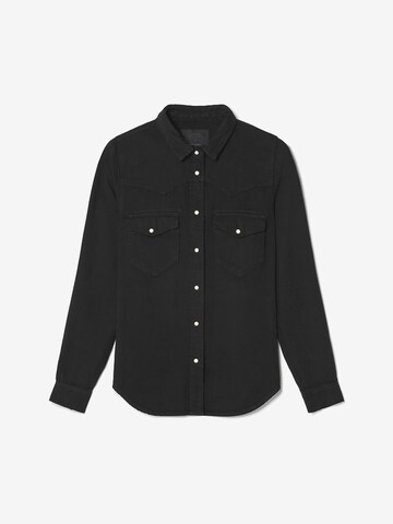Le Temps Des Cerises Regular fit Blouse 'Juanita' in Grijs: voorkant